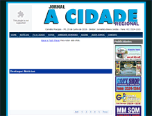 Tablet Screenshot of jornalacidaderegional.com.br